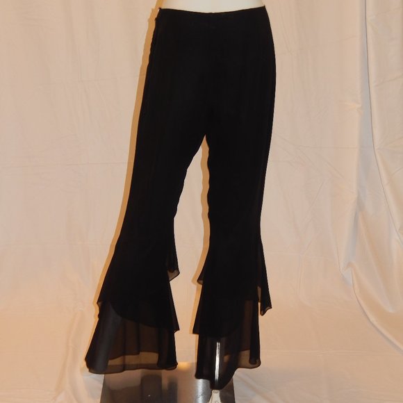 Cach'e size 4 DESIGNER CHIC BLACK PANTS - Picture 1 of 9